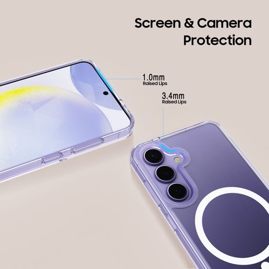 Tech-Protect Flexair Hybrid s MagSafe, Samsung Galaxy S25, priehľadný