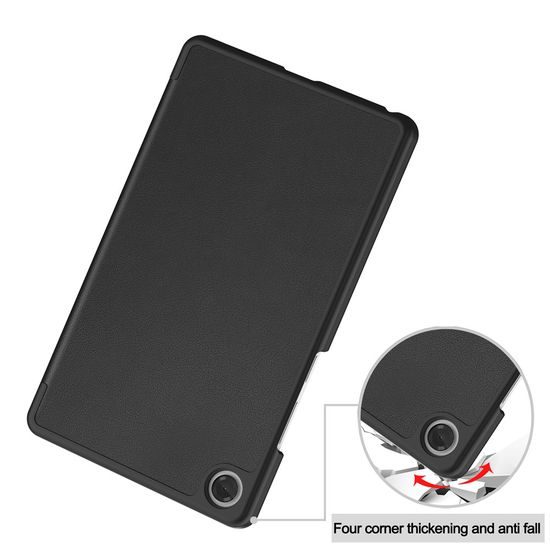 Techsuit FoldPro Schutzhülle für Lenovo Tab One 8.7 - Klappbare Standfunktion - Schwarz
