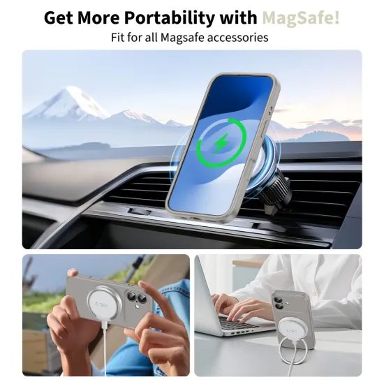 Tech-Protect Silicone MagSafe, iPhone 17, γκρι