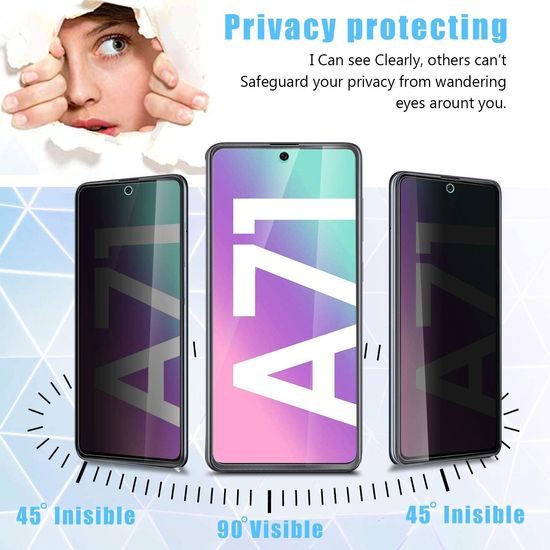 Folie de sticlă securizată Privacy 5D, Xiaomi Redmi Note 13 5G