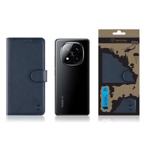 Tactical Field Notes púzdro, Xiaomi Redmi Note 14 Pro Plus 5G, modré