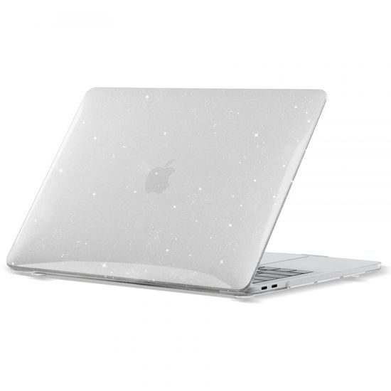 Tech-Protect SmartShell Carcasă MacBook Air 13 2018-2020, Sclipici transparent