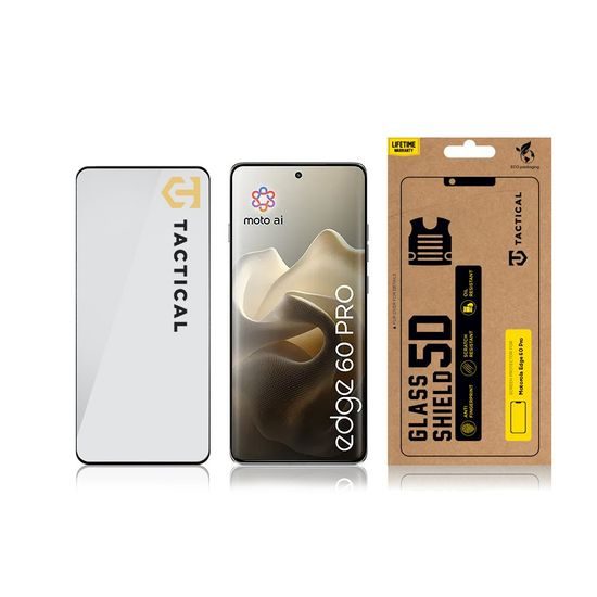 Tactical Glass Shield 5D γυαλί για Motorola Edge 60 / 60 Pro / 60 Fusion, μαύρο