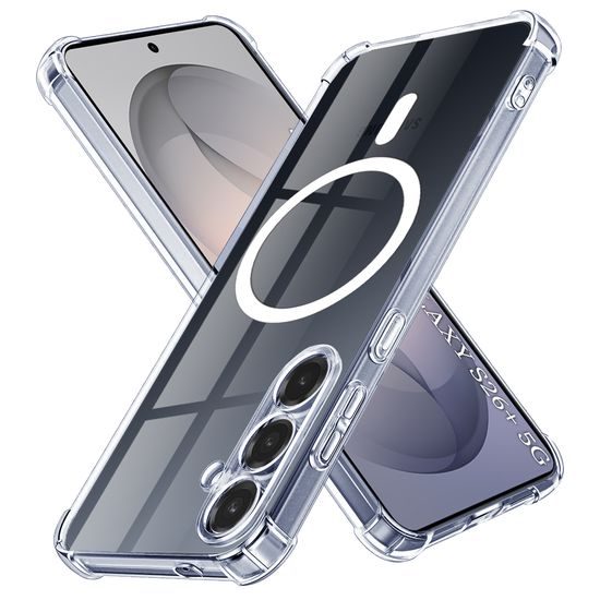 Techsuit Shockproof MagSafe průhledný obal, Samsung Galaxy S26 Plus