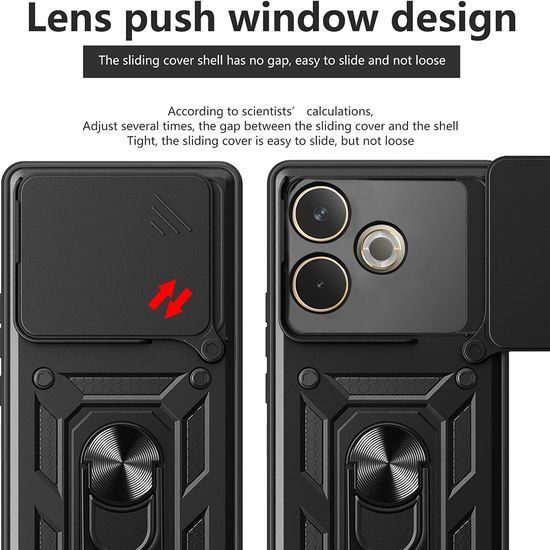 Techsuit CamShield, Samsung Galaxy Xcover7 Pro, μαύρο