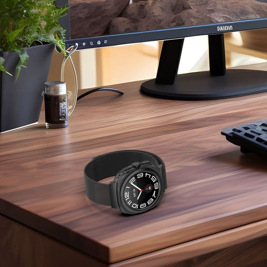 Tech-Protect MilaneseBand, Samsung Galaxy Watch Ultra (47 mm), srebrn