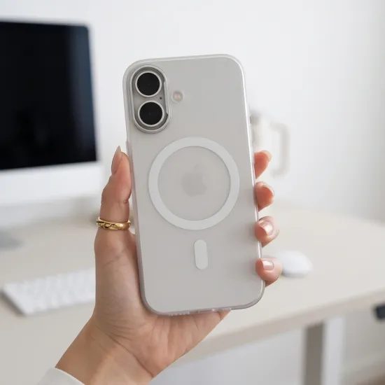 Tech-Protect MagZero MagSafe iPhone 17 ümbris – matt valge