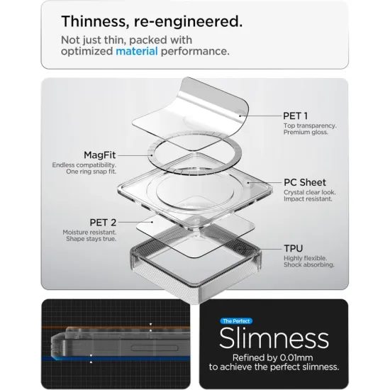Samsung Galaxy S26 FE dėklas – Spigen Ultra Hybrid Mag MagSafe – balta