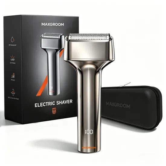 MAXGROOM WF-2037D ξυριστική μηχανή με λεπίδες IPX7, ασημί