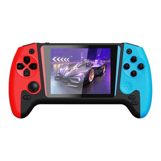 Q21 Φορητή κονσόλα παιχνιδιών με οθόνη 3,5" HD, 500 παιχνίδια και χειριστήρια για 2 παίκτες, κόκκινο-μπλε