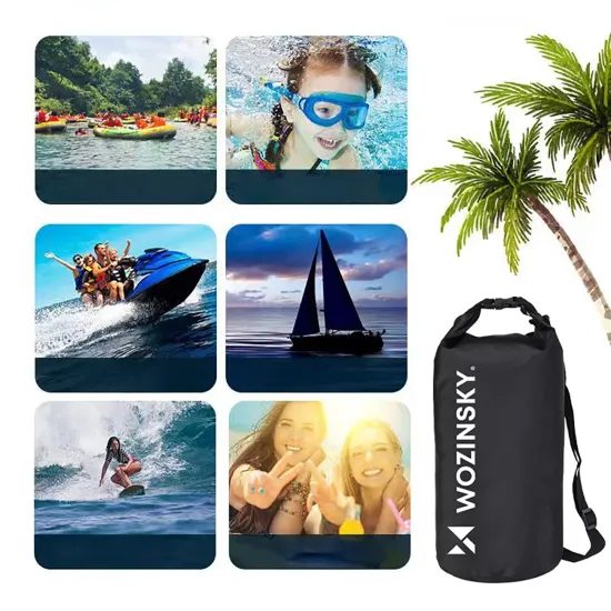Wozinsky WWK-10 Waterdichte Drybag - 10 Liter - Zwart