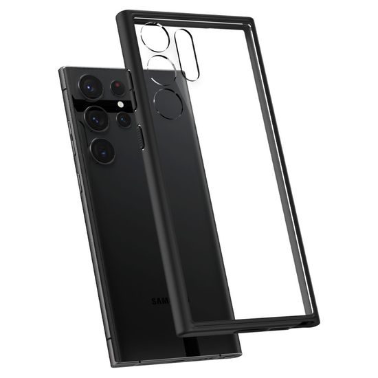 Spigen Ultra hibrid tok mobiltelefonhoz, Samsung Galaxy S23 Ultra, matte fekete