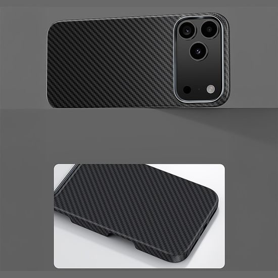 Benks Magnetic Armor Air Kevlar husă Metal Frame, iPhone 17 Pro / 18 Pro, negru
