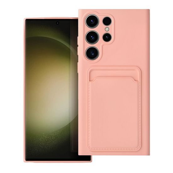 Card Case obal, Samsung Galaxy S23 Ultra, ružový