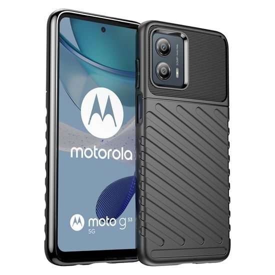 Θήκη Thunder, Motorola Moto G53, μαύρη