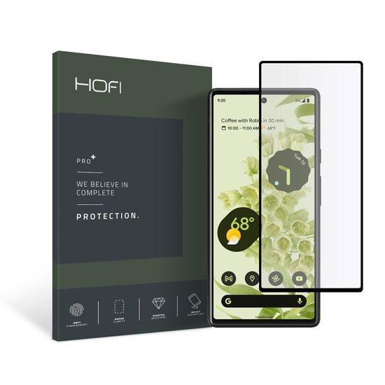 Hofi Pro+ Edzett üveg, Google Pixel 6, fekete
