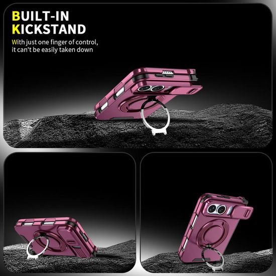 Camslide Stand etui, iPhone Duo, vinsko rdeč