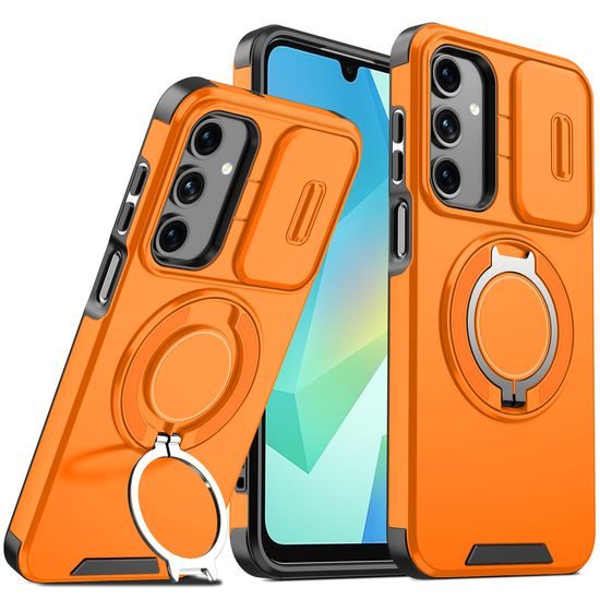 Camslide Stand obal, Samsung Galaxy A16, oranžový