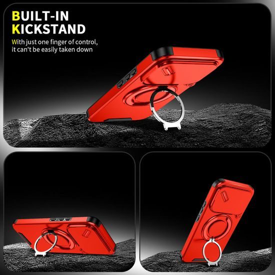 Θήκη Camslide Stand, Xiaomi 17T Pro, κόκκινη