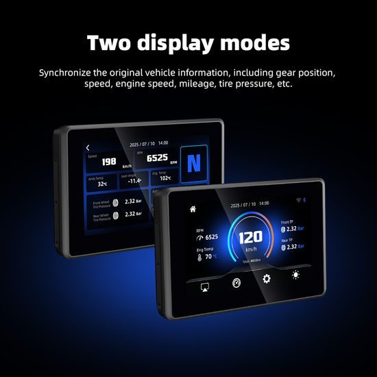 5" Bezdrôtový displej pre motocykle BMW, Apple CarPlay / Android Auto