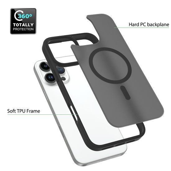 JP MagFit Colour MagSafe obal s N52 magnetom, iPhone 16 Pro Max, fialový