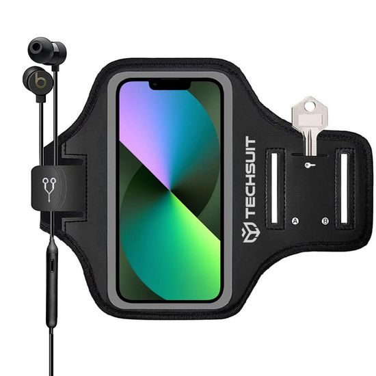 Techsuit TH20 Αθλητική Θήκη με Velcro, έως 6,8", μαύρο