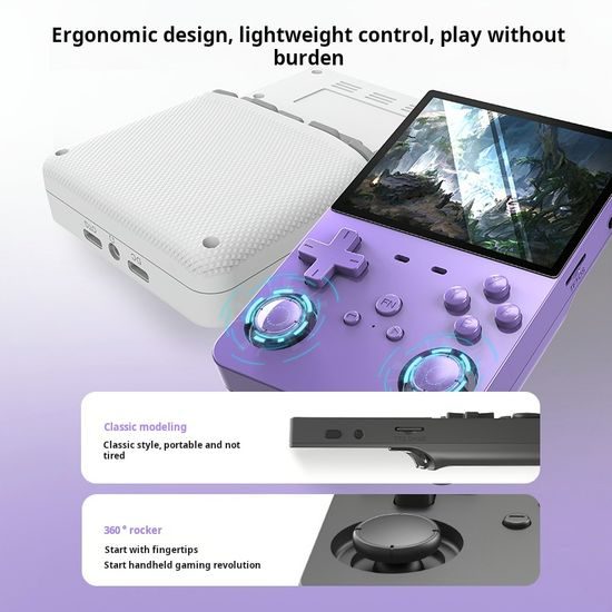 XGO L35 Tragbare Gaming Konsole mit 3,5" HD Display - Violett