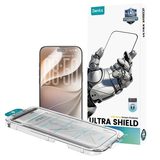 iPhone 18 Pro Max kaitseklaas – Benks Ultra Shield privaatsusklaas