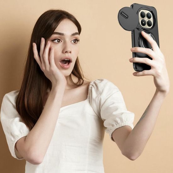 Camslide Stand maska, Xiaomi Redmi Note 15 Pro Plus 5G, crna