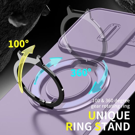 Θήκη Camslide Stand, Xiaomi 15T, μωβ