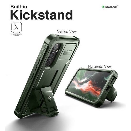 Dexnor 360 Kickstand borító Samsung Galaxy A54, zöld