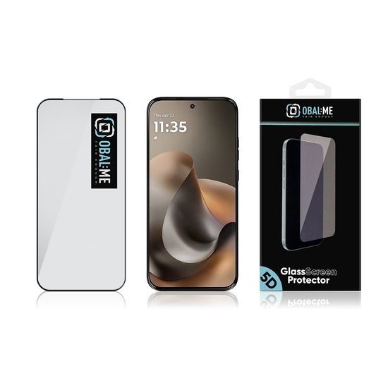 Motorola G77 kaitseklaas – OBAL:ME 5D karastatud klaas – must