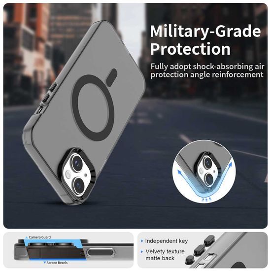 Techsuit CandyCase MagSafe, iPhone 13, μαύρο