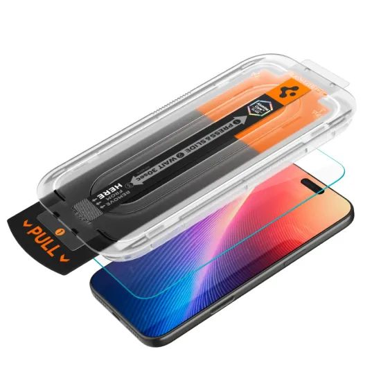 Spigen Glas.TR EZ Fit Pro s aplikátorom, Tvrdené sklo, iPhone 16 Pro Max / 17 Pro Max / 18 Pro Max