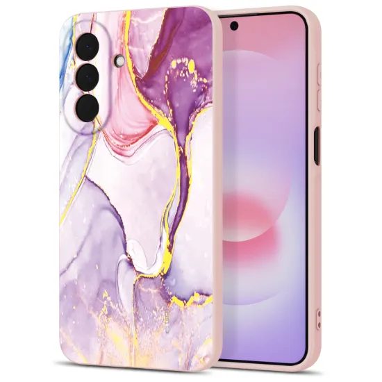 Tech-Protect Icon Schutzhülle für Samsung Galaxy A27 5G - Silikon Case mit Mikrofaser - Marble
