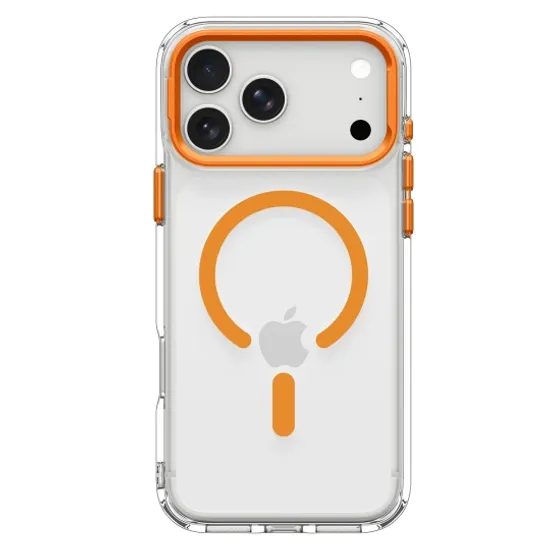 Spigen Ultra Hybrid Optik Mag s MagSafe, iPhone 17 Pro Max / 18 Pro Max, oranžový