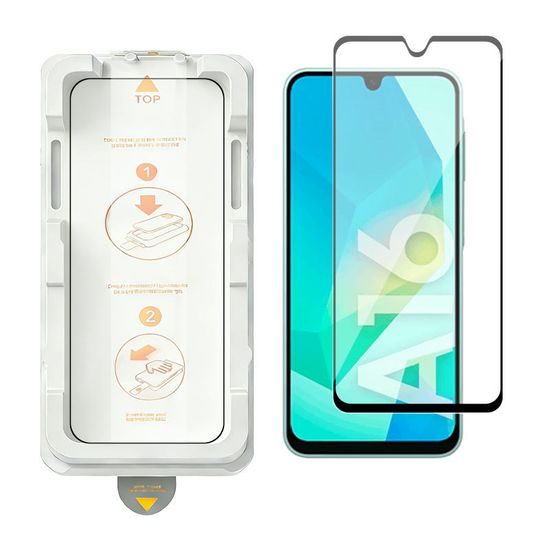 Wency Magic Box 5D Σκληρυμένο Γυαλί με Εύκολη Εφαρμογή, Samsung Galaxy A16, μαύρο