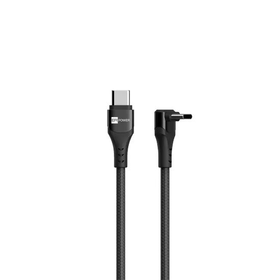 USB-C – USB-C laidas ER POWER Single Cobra, PD 100W, 1,5m – juodas