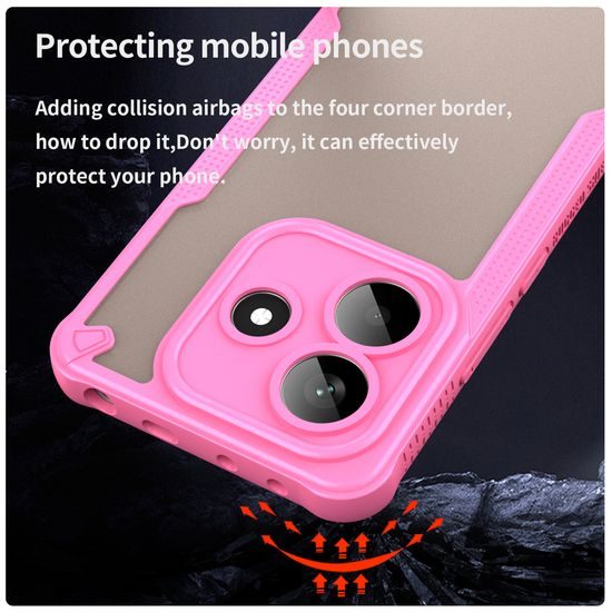 Θήκη ArmorShield Hybrid, Xiaomi Redmi Note 14 5G, ροζ