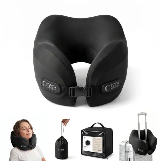 Tech-Protect ComfortRest reisipadja kaelatugi – must