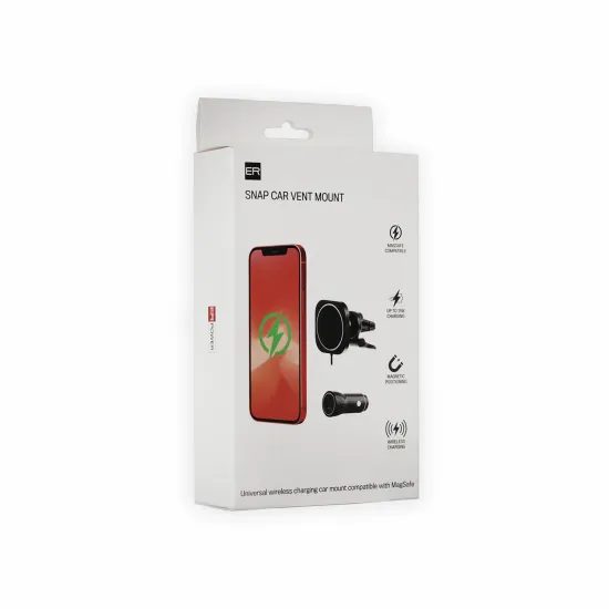 ER POWER MagSafe Lüftungshalterung, 15W/20W, schwarz