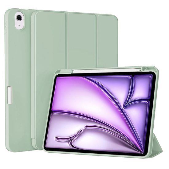 Techsuit Flex Τρίπτυχη Θήκη, iPad Air 11 2024 / 2025, Ανοιχτό Πράσινο