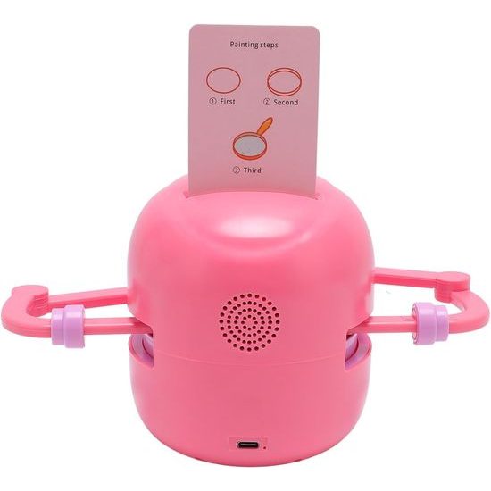 Έξυπνο διαδραστικό ρομπότ ζωγραφικής για παιδιά – εκπαιδευτικό παιχνίδι με 100 κάρτες, αυτόματη ζωγραφική και υποβοηθούμενη μάθηση, πράσινη