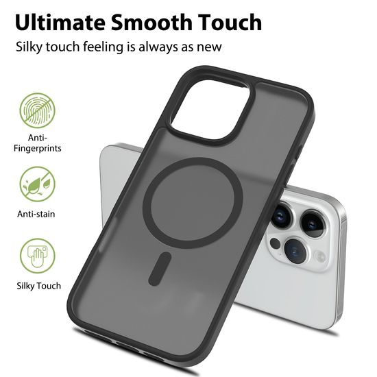 JP MagFit Colour MagSafe obal s N52 magnetom, iPhone 16 Pro Max, biely