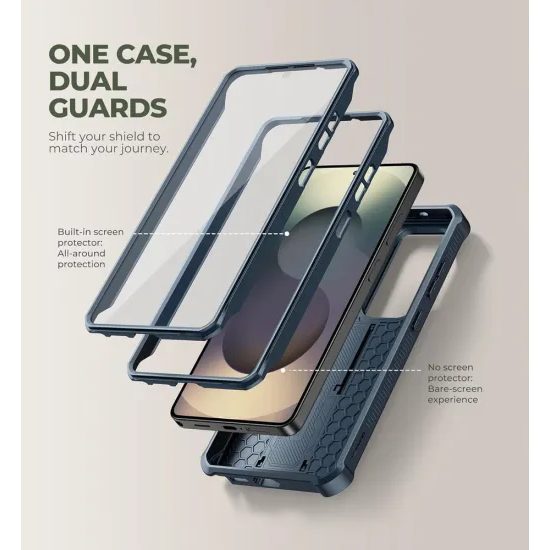 Dexnor 360 Kickstand Camprotector etui Samsung Galaxy S26 Ultra, niebieski