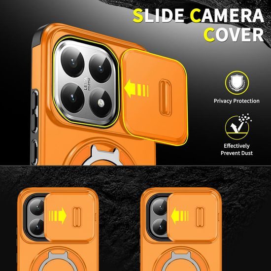 Θήκη Camslide Stand, Xiaomi 15T, πορτοκαλί