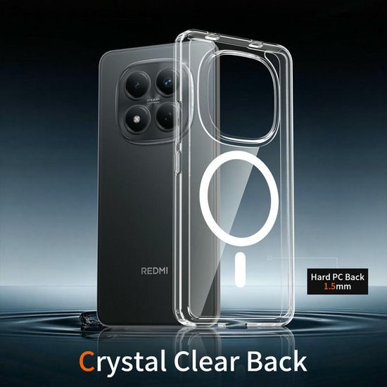 Magsafe Clear obal, Xiaomi Redmi Note 15 Pro 4G, průhledný