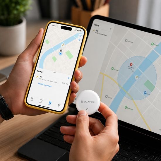 Blavec GPS Bluetooth Tracker Tag BTG-01 - voor Apple en Android - Wit