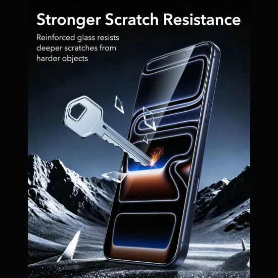 iPhone 17 Pro Max / 18 Pro Max apsauginis stiklas – ESR Armorite UltraFit grūdintas stiklas, 2 vnt.