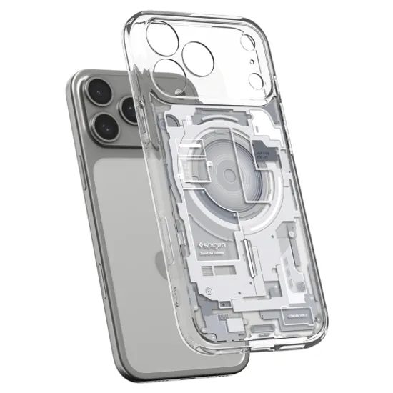 Spigen Ultra Hybrid Mag s MagSafe, iPhone 17 Pro / 18 Pro, zero one, biely